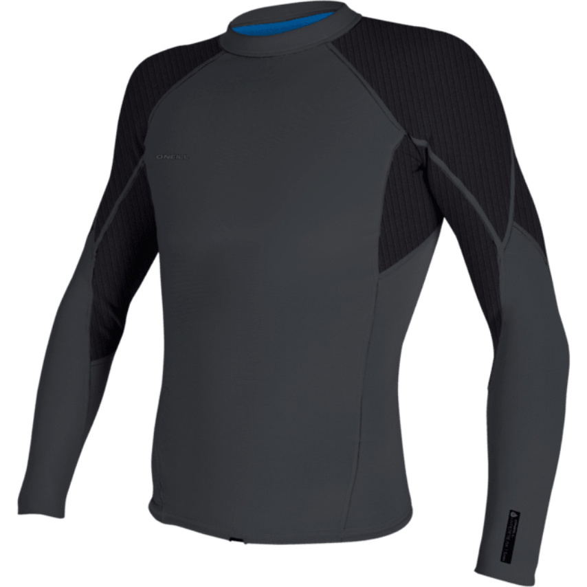 2026 O'Neill Da Uomo Hyperfreak 1.5mm Maglia A Maniche Lunghe 5288 - Acciaio Temperato / Graphite